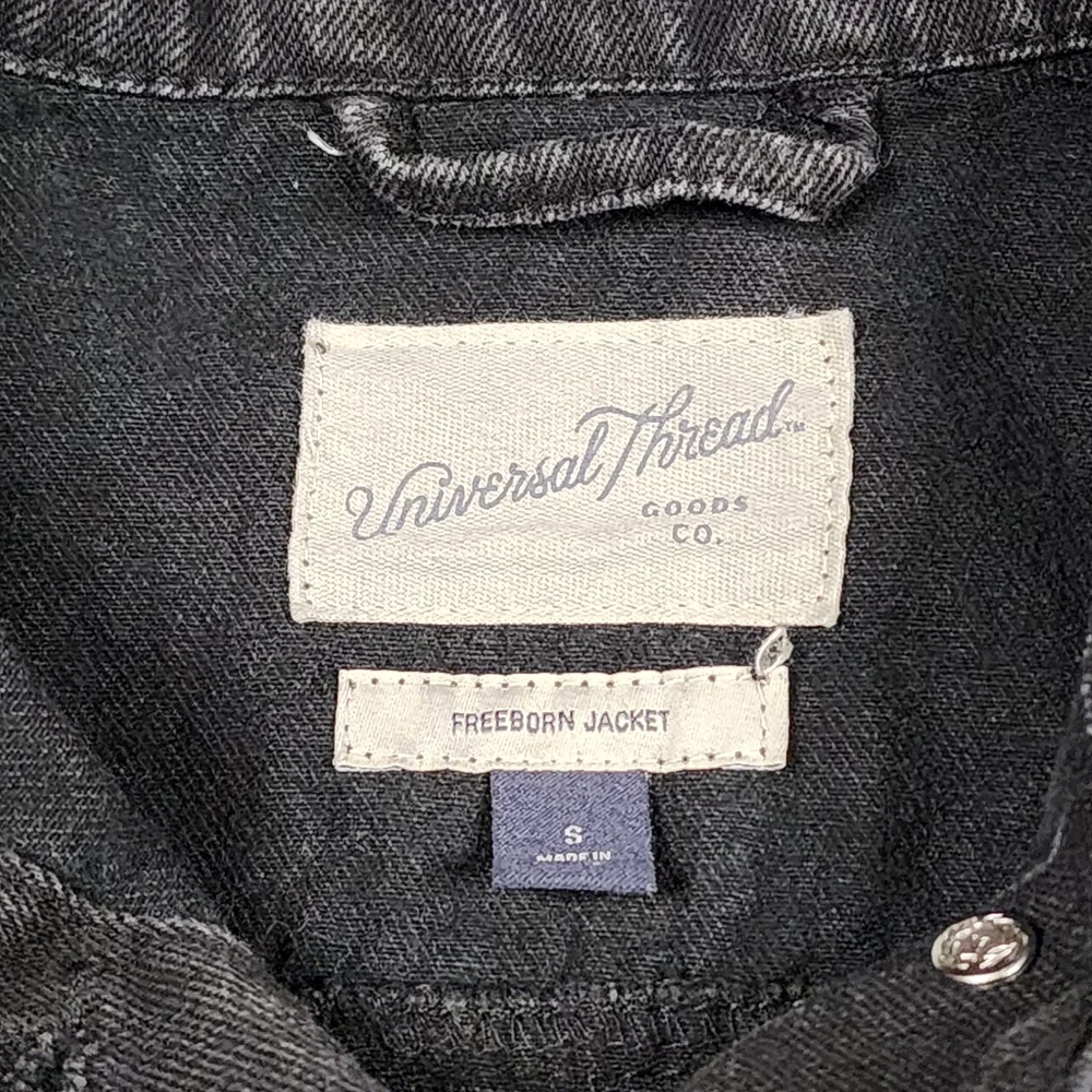 Universal Thread Freeborn Denim Jacket, Black, Small - Picture 8 of 9